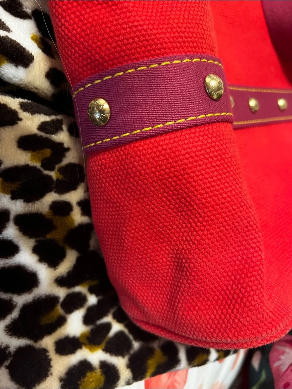 Louis Vuitton bright red